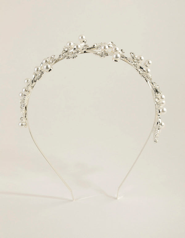 Pearl & Crystal Vine Headband
