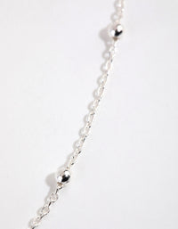 Sterling Silver Ball Chain Necklace - link has visual effect only