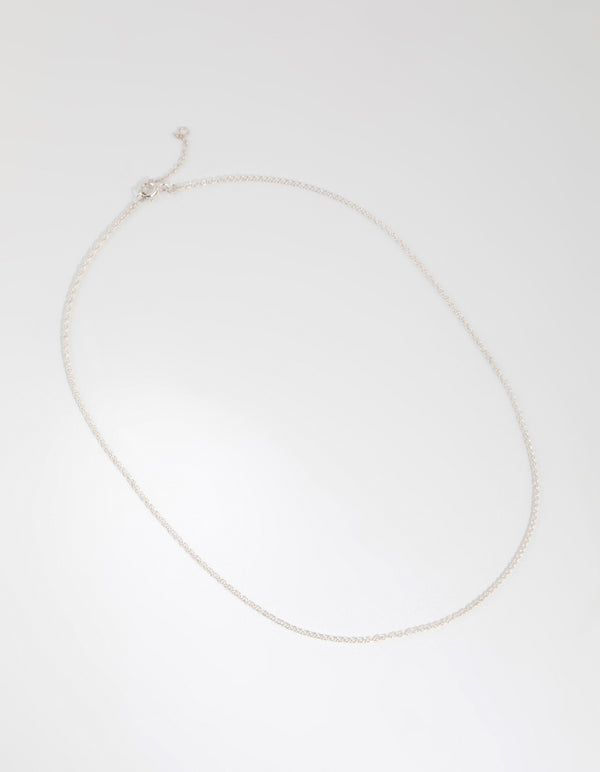 Sterling Silver Twist Chain Necklace
