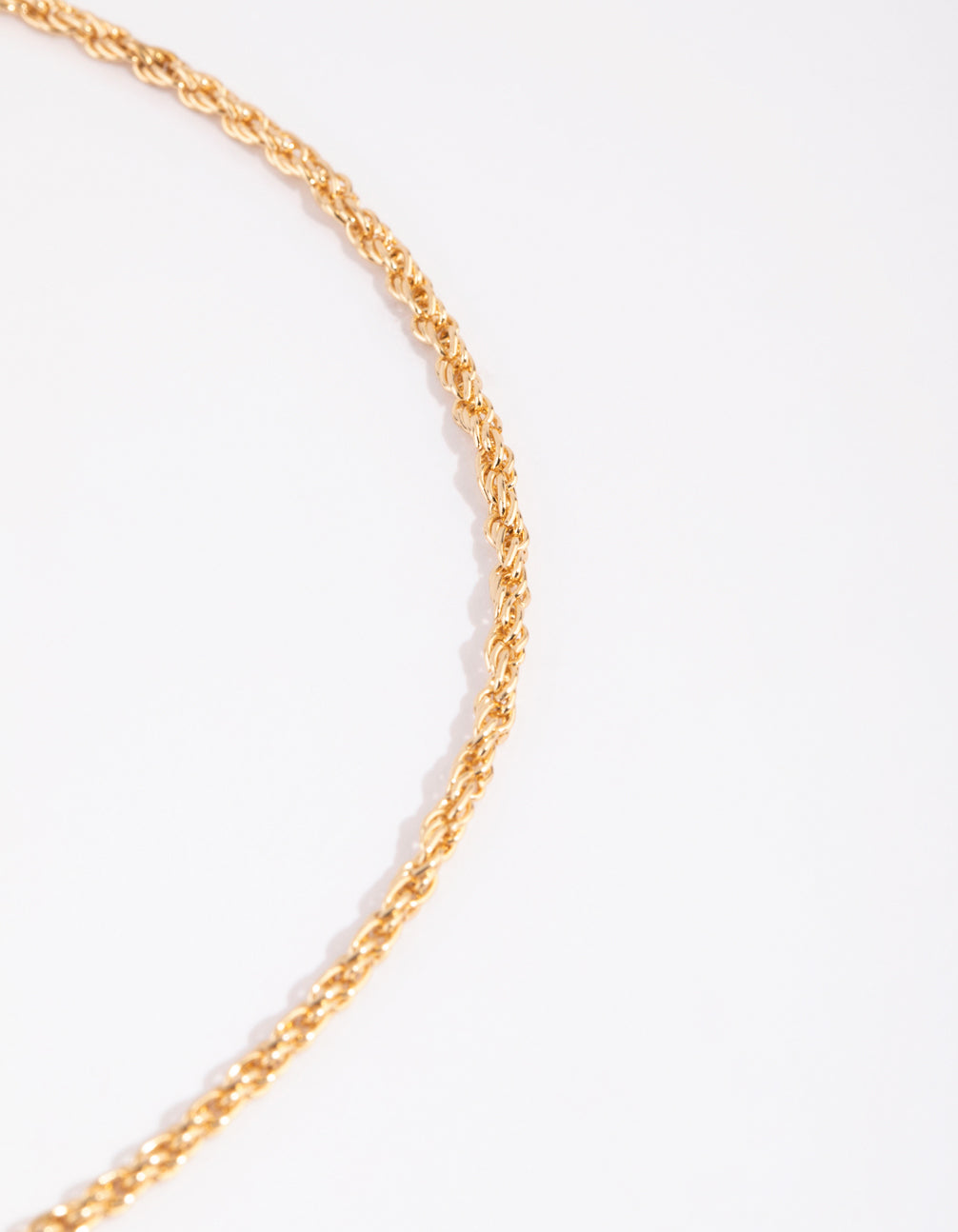 Gold Rope Chain Necklace