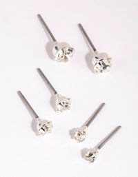 Silver Claw Stud Earring Pack - link has visual effect only