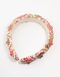 Beaded Diamante Headband - link has visual effect only