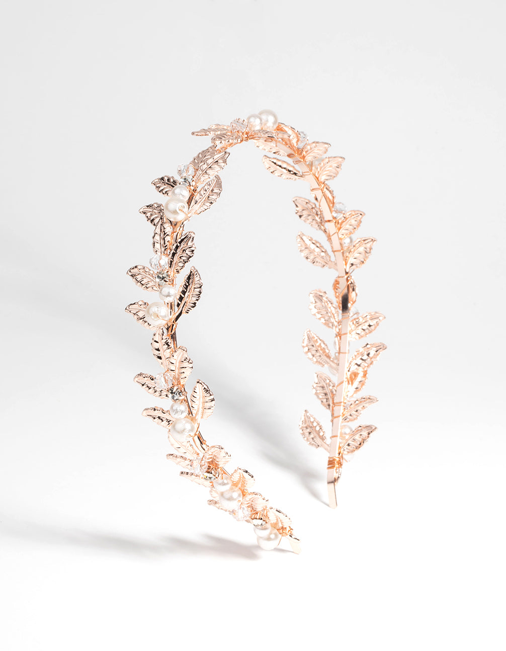 Rose Gold Vine & Pearl Alice Band