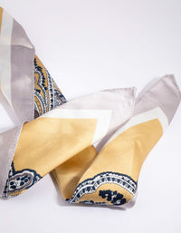 Fabric Paisley Border Print Scarf - link has visual effect only