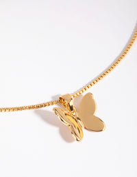 Gold Plated Butterfly Charm - link has visual effect only