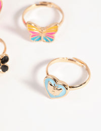 Kids Butterfly Mood Ring 5-Pack - link has visual effect only