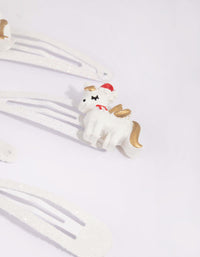 Kids Festive Snowflake Snap Clip 6-Pack - link has visual effect only