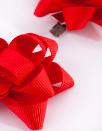 Kids Festive Present Bow Clips - link has visual effect only
