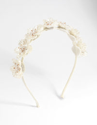 Flower & Pearl Headband - link has visual effect only
