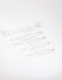 Silver Pearl Hair Pin Pack - link has visual effect only