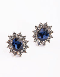 Silver Diamante & Flower Stud Earring Pack - link has visual effect only
