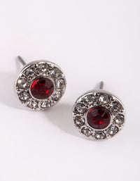 Rhodium Diamante Stud Earring Pack - link has visual effect only