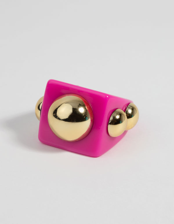 Pink & Gold 90s Ring