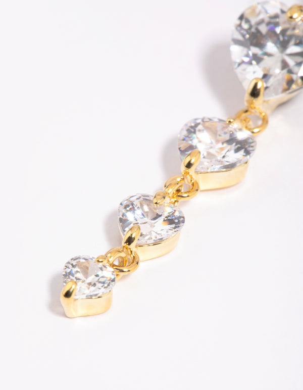 Gold Plated Surgical Steel Heart Belly Bar