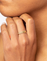 Gold Diamante Ring Stack Pack - link has visual effect only