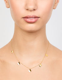 Waterproof Gold Plated Stainless Steel Butterfly Charm Necklace - link has visual effect only
