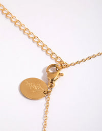 Waterproof Gold Plated Stainless Steel Butterfly Charm Necklace - link has visual effect only