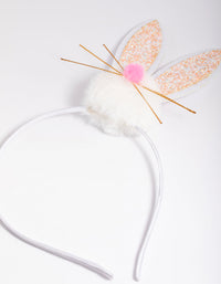 Kids Pom Pom Bunny Headband - link has visual effect only