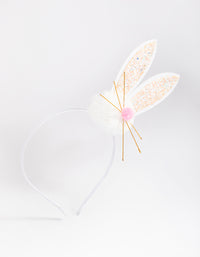 Kids Pom Pom Bunny Headband - link has visual effect only