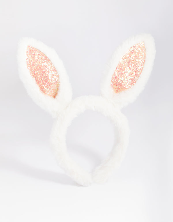 Kids Glitter Bunny Headband
