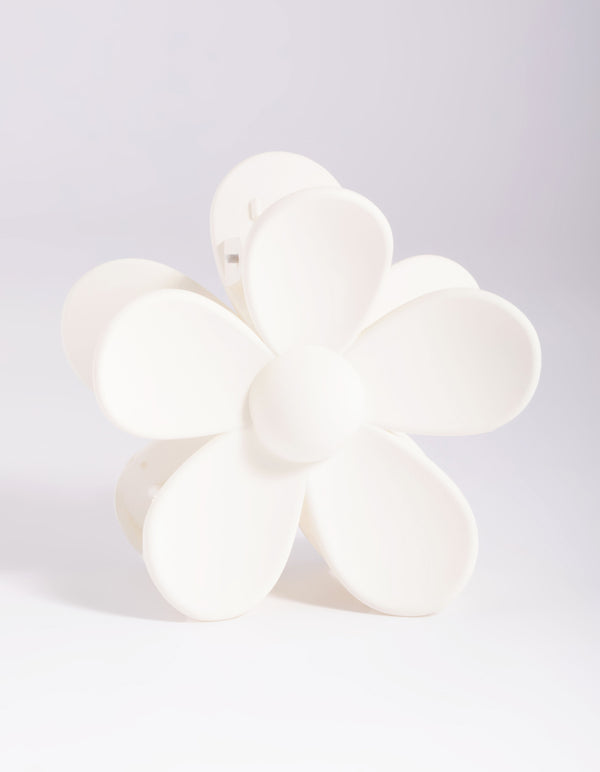 90s White Daisy Flower Claw