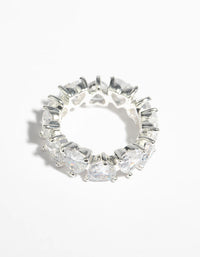 Silver Cubic Zirconia Heart Ring - link has visual effect only