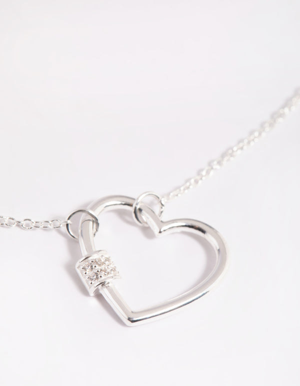 Sterling Silver Heart Pendant Necklace