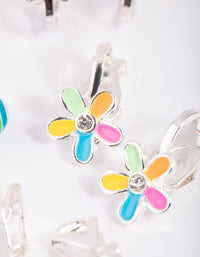 Kids Rainbow Fun Clip-On Earring 5-Pack - link has visual effect only