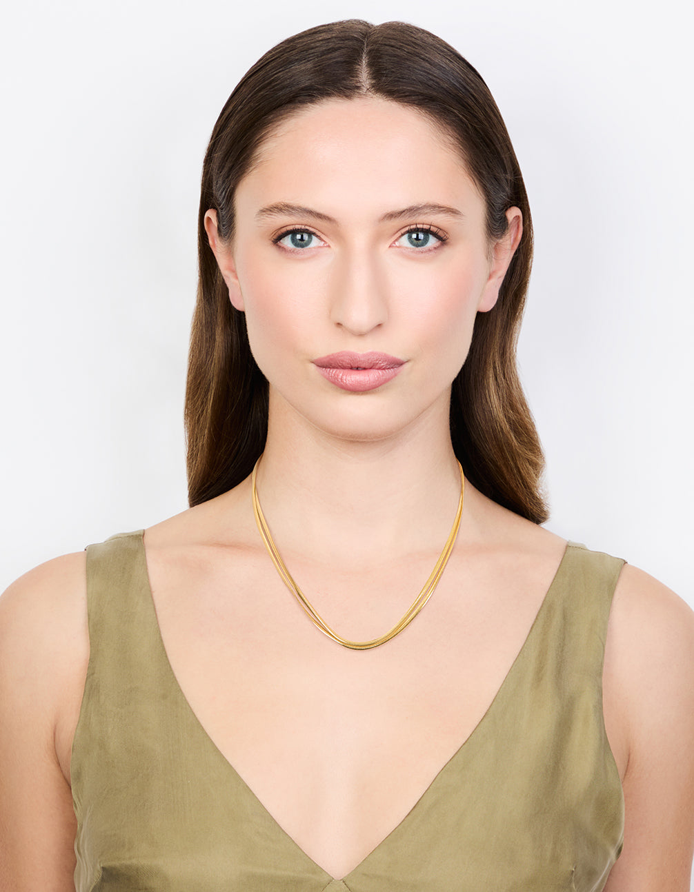 Waterproof Gold Plated Stainless Steel Fine Chain Necklace 2-Pack
