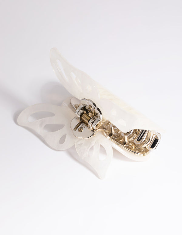 White Marble Butterfly Claw