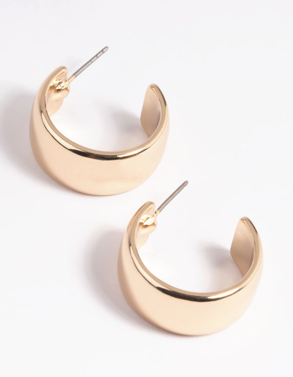 Gold Chunky Hoop Earrings