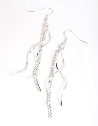 Silver Cupchain & Twist Drop Earrings - link has visual effect only