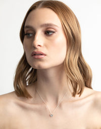 Silver Plated Pave Butterfly Necklace - link has visual effect only