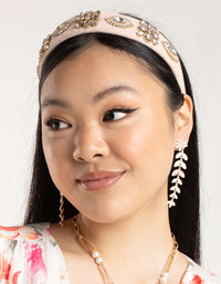 Velvet Embellished Headband - link has visual effect only