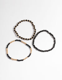 Gold Multi Bead Bracelet Pack - link has visual effect only