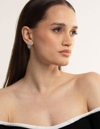 Silver  Short Fringer Waterfall Drop Earrings - link has visual effect only