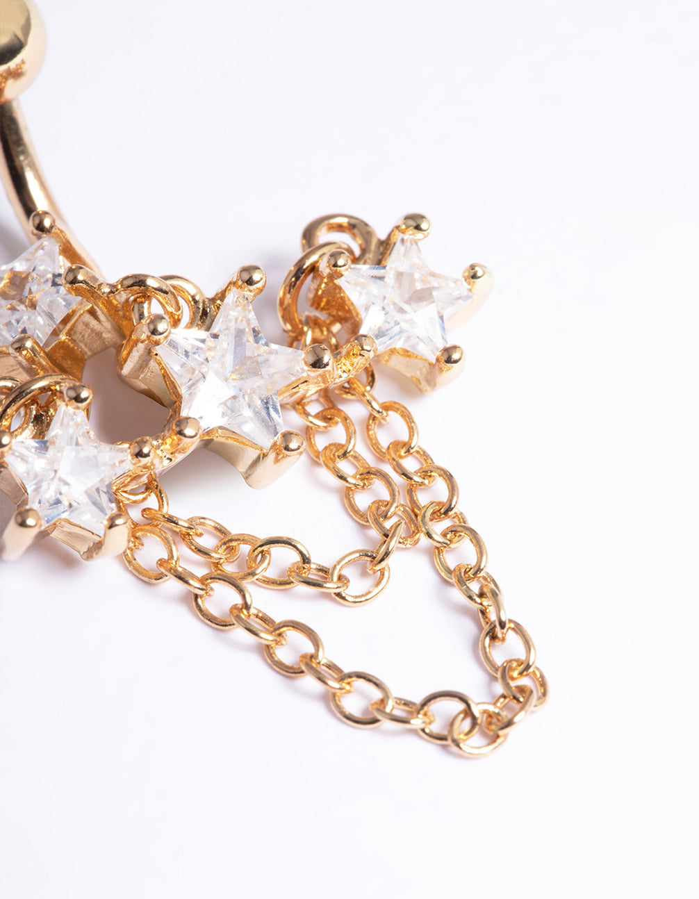Gold Plated Surgical Steel Grand Star Belly Ring