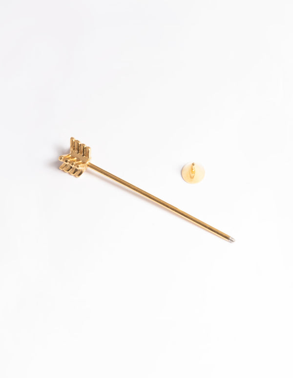 Gold Plated Surgical Steel Arrow Industrial Bar