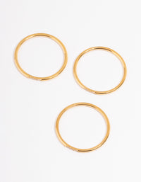 WaterproofGold Plated Stainless Steel Thin Cubic Zirconia Ring - link has visual effect only