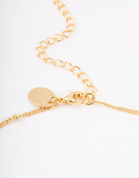 Gold Plated Detail Butterfly Necklace - link has visual effect only