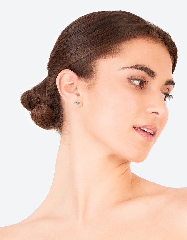 Gold Planet Stud Earrings