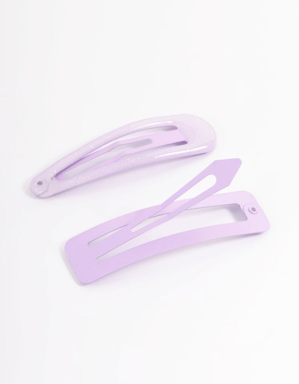 Coated Purple Mixed Bubble Snap Clip Pack