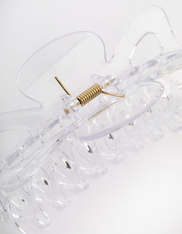 Acrylic Clear Triangle Cut Out Claw Clip