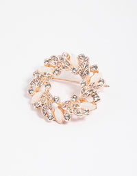 Rose Gold Wreath Marquise & Round Brooch - link has visual effect only