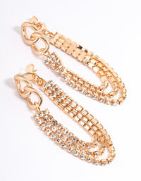 Gold Cupchain Drop Earrings - link has visual effect only