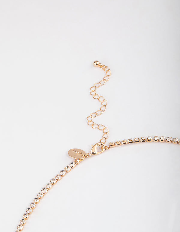 Gold Cow Bolo Necklace