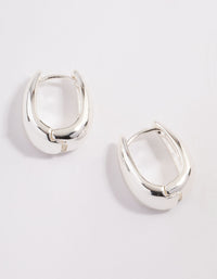 Silver Plated Brass  Boho Taper Hoop Earrings - link has visual effect only