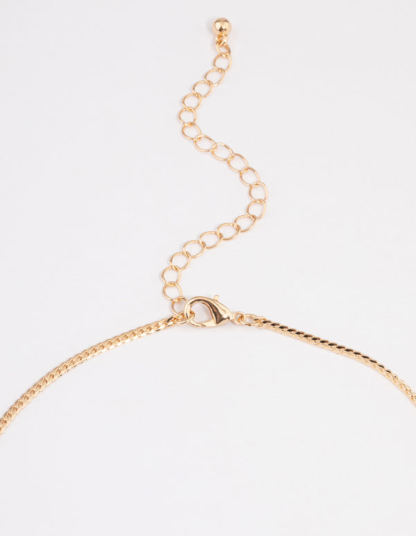 Gold Classic Wheat Chain Necklace