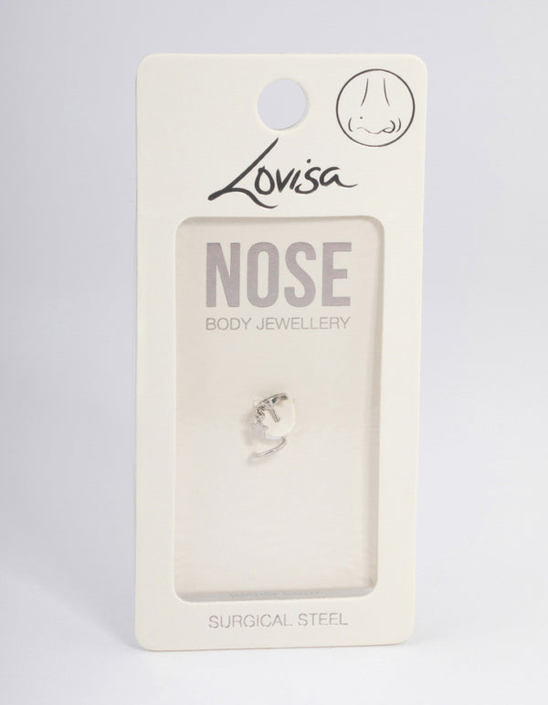 Surgical Steel Moon Nose Stud