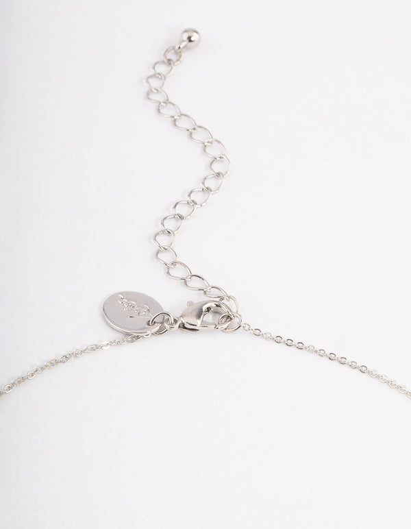 Silver Cubic Zirconia Butterfly Jewellery Set